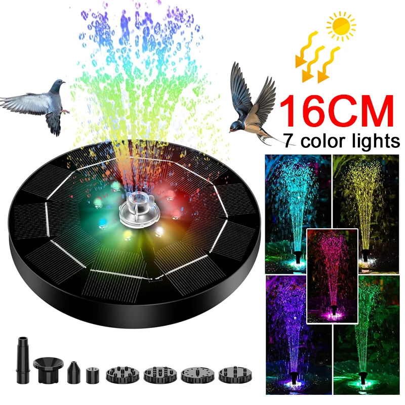 Smart Zen Garden - Luz de Fuente Solar giratoria, 7