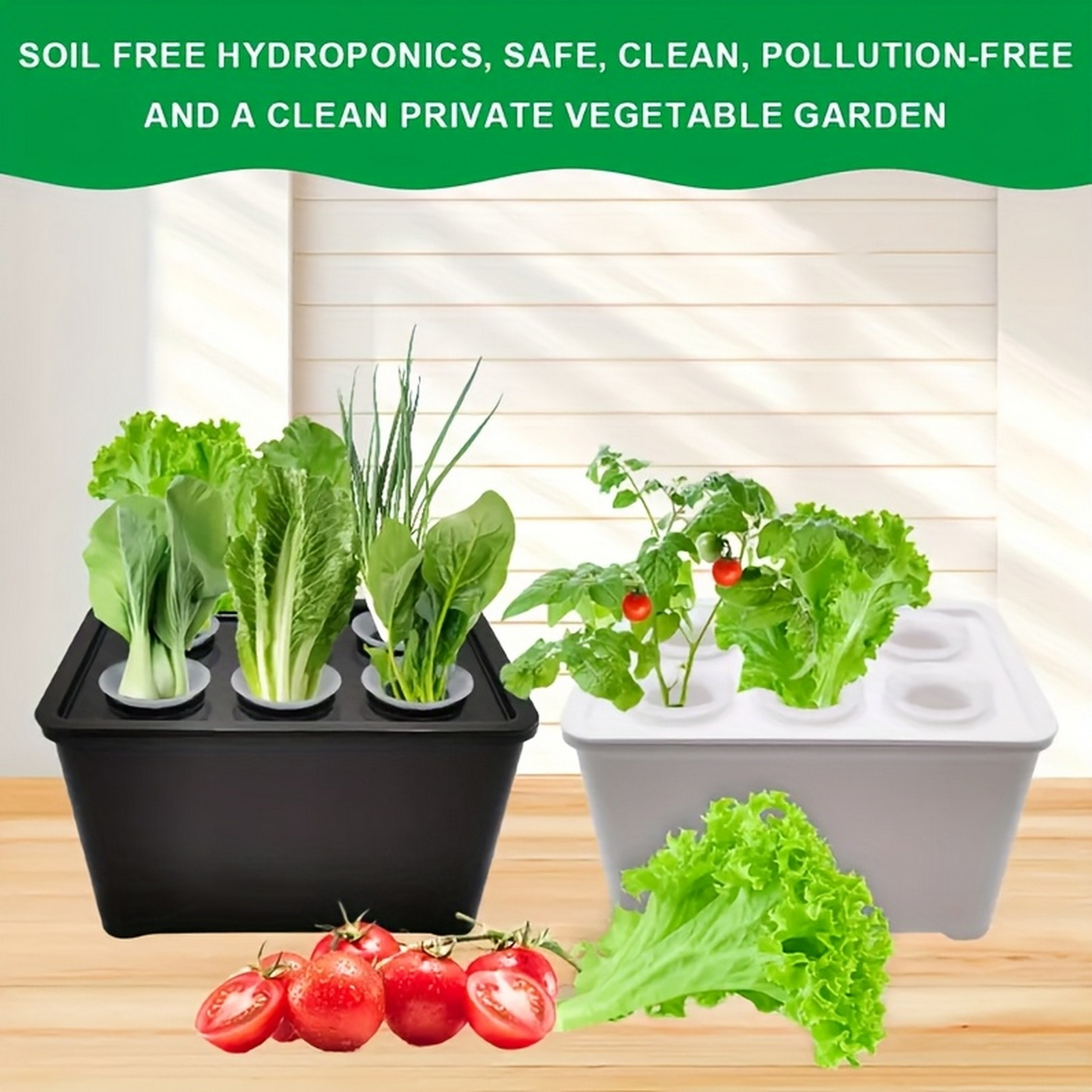Indoor Herb Garden Kit - Macetas Hidropónicas 6 en 1, Macetas