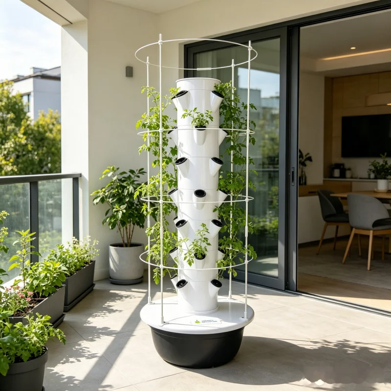 Smart Garden Vertical Planter - Torre Hidropónica de 9 Niveles para