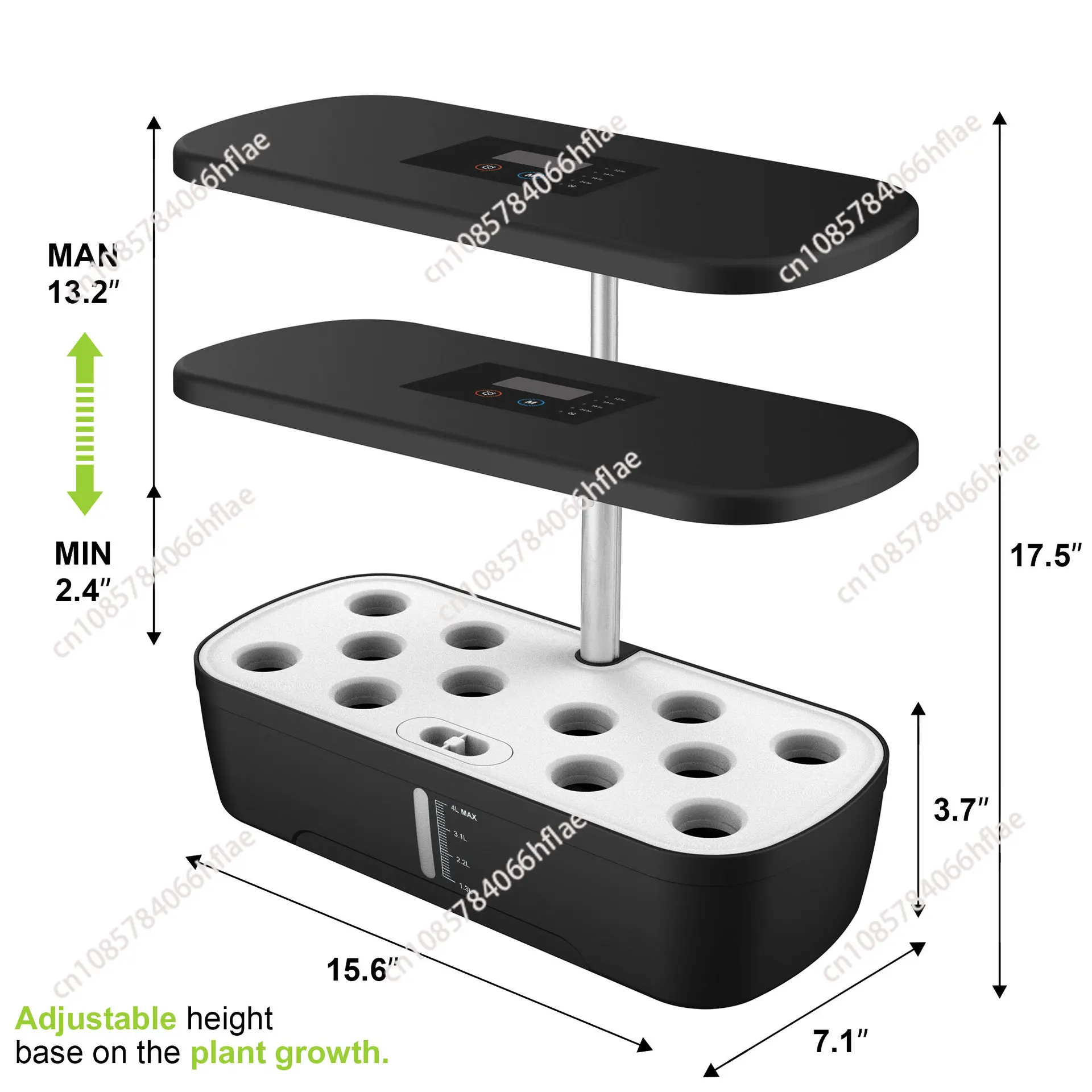Indoor Herb Garden Kit - Sistema de Cultivo Hidropónico de 12