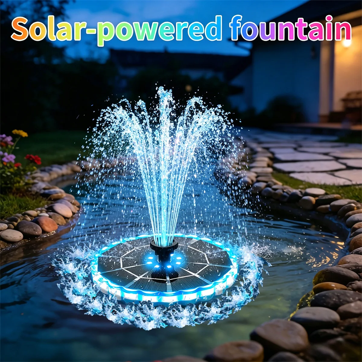 Smart Garden Solar - Fuente Solar de 3.5W para Jardín,