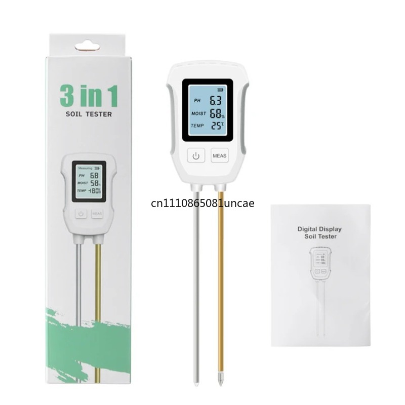 Soil Test Digital - Medidor digital 3 en 1 de