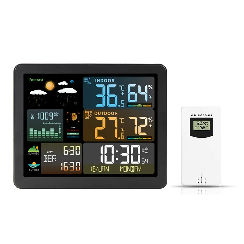 Garden Weather Station - Reloj de estación meteorológica Digital, medidor