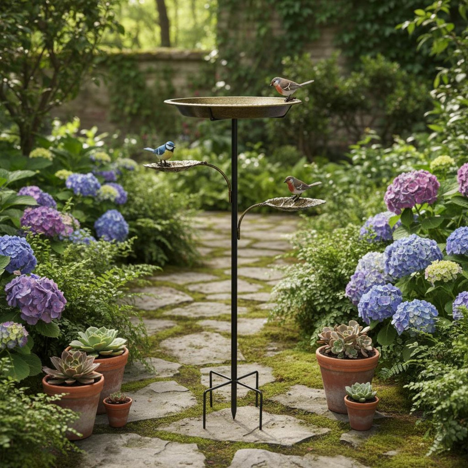 Baño para Aves de Metal, Estac - Garden Weather Station reseña y precio