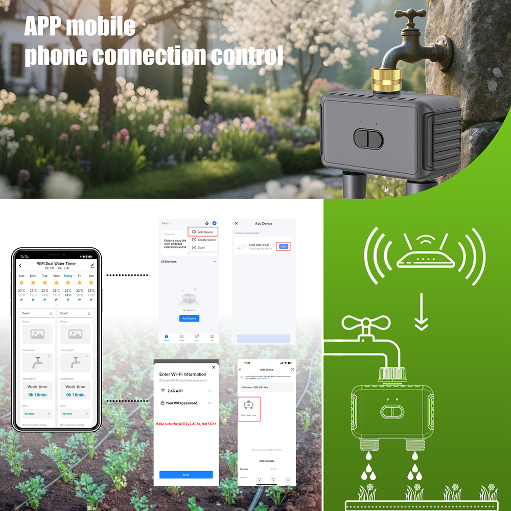 Temporizador de agua inteligen - Smart Garden Iot reseña y precio