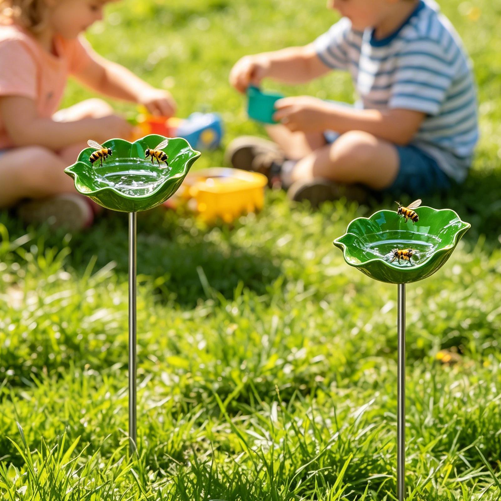 Baño para abejas de metal, taz - Garden Weather Station reseña y precio