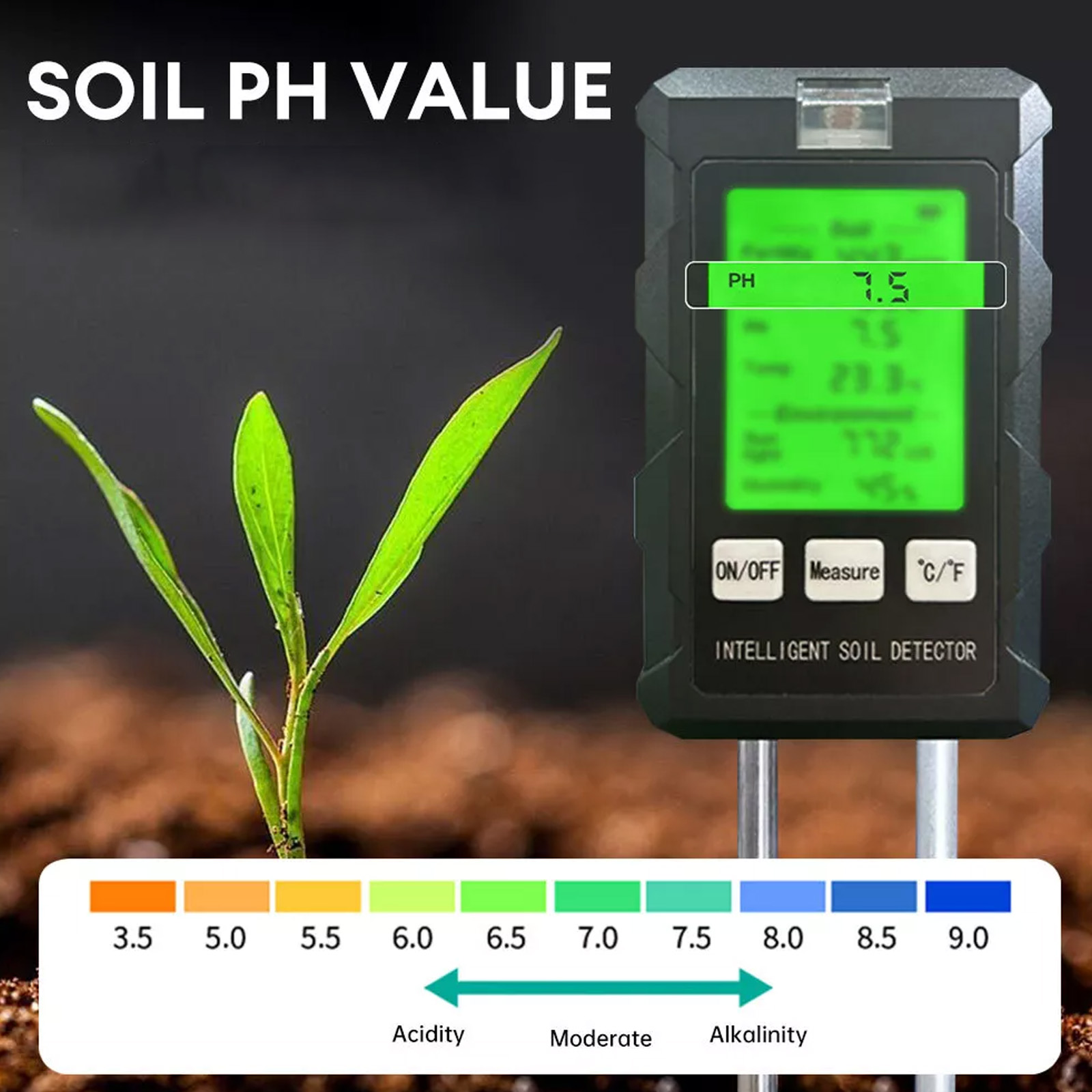 【Nuevo 2026】Medidor de pH del  - Soil Test Digital reseña y precio