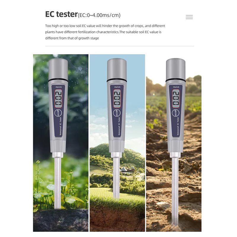 Medidor de Conductividad del S - Soil Test Digital reseña y precio