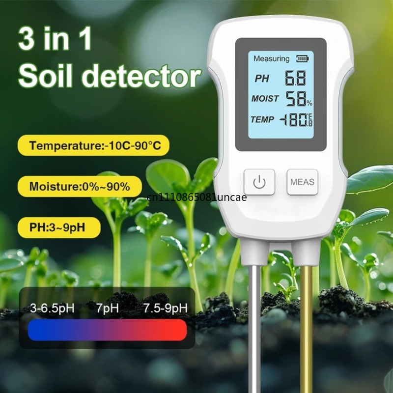 Medidor digital 3 en 1 de pH,  - Soil Test Digital reseña y precio