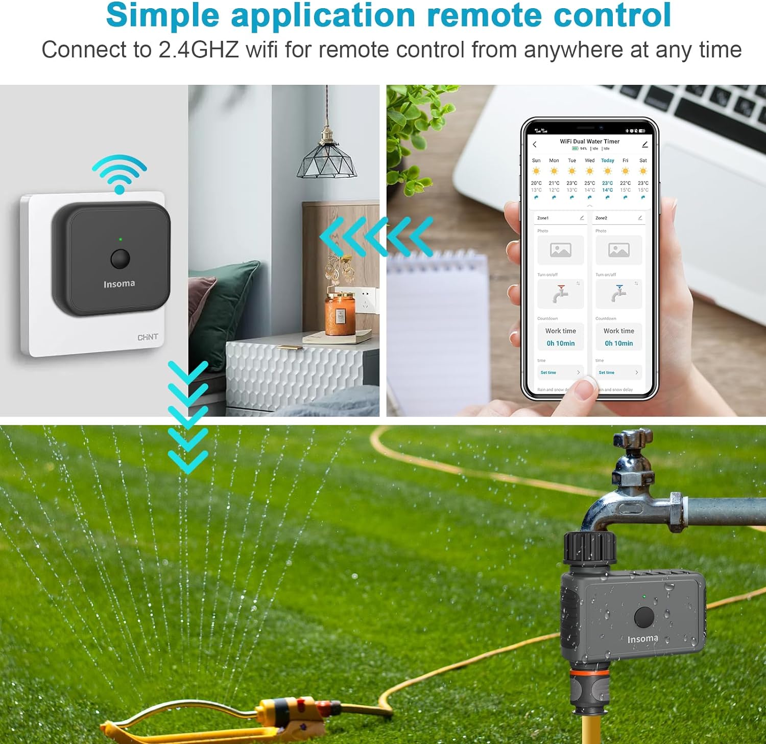 Insoma Wifi temporizador autom - Smart Garden Iot reseña y precio