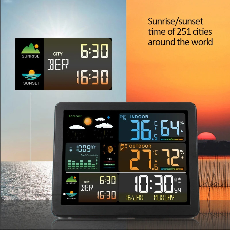 Reloj de estación meteorológic - Garden Weather Station reseña y precio