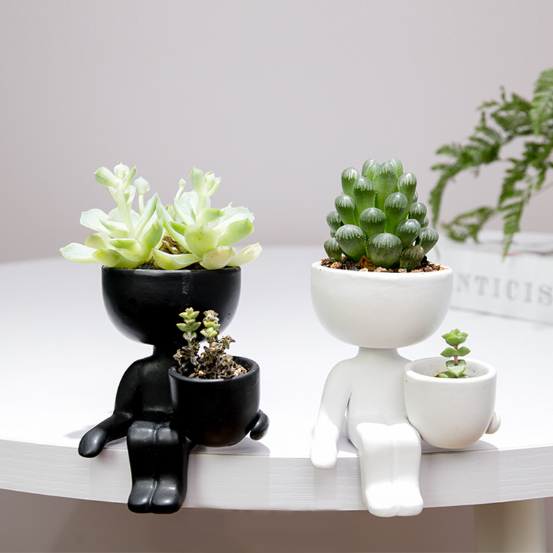 Maceta de cerámica humanoide p - Indoor Herb Garden Kit reseña y precio