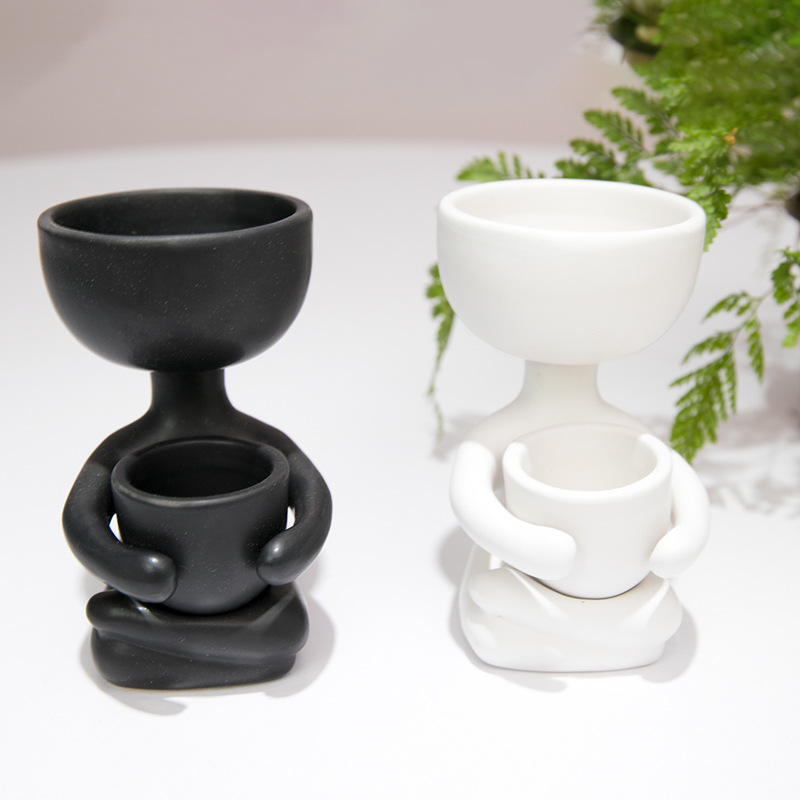 Maceta de cerámica humanoide p - Indoor Herb Garden Kit reseña y precio