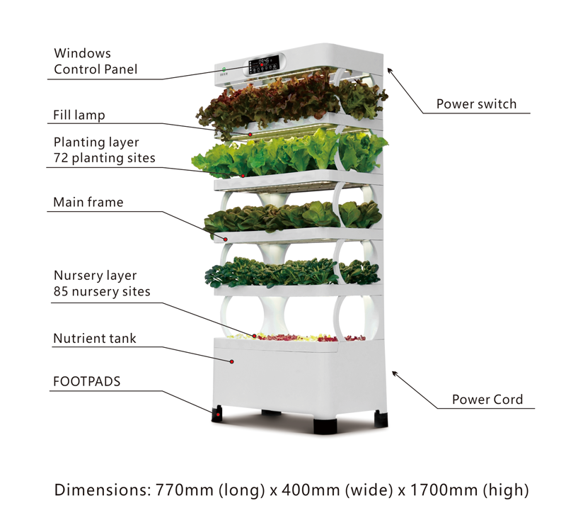 Jardinera Interior Pequeña par - Smart Garden Vertical Planter reseña y precio