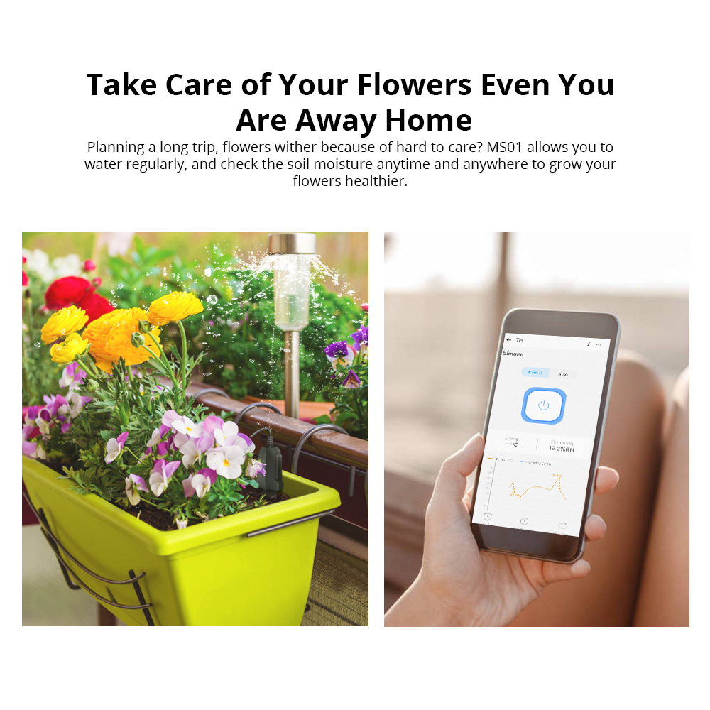 SONOFF-Sensor inteligente de h - Smart Garden Test reseña y precio